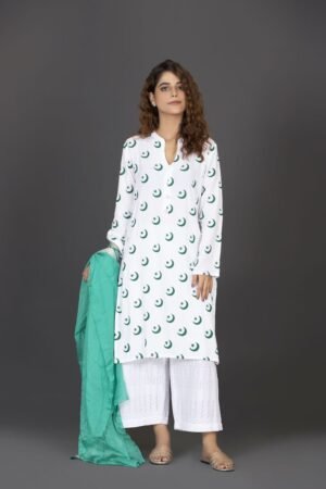 1 Pc Women's Stitched Lawn Printed Kurta