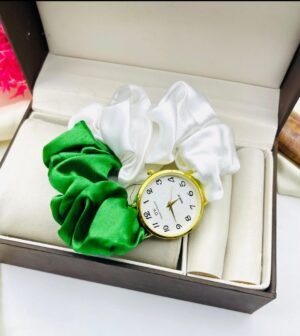 Stylish Women's Quartz Watch - Water Resistant Green Strap watch