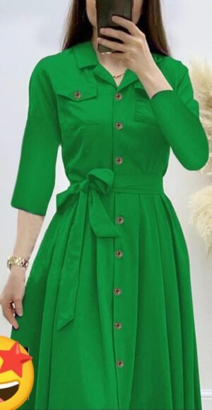 Women's Stitched Plain Frock