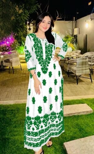 2 Pcs Women's Stitched Embroidered Shirt And Trouser